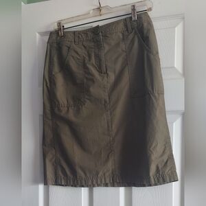 J.Jill army green skirt